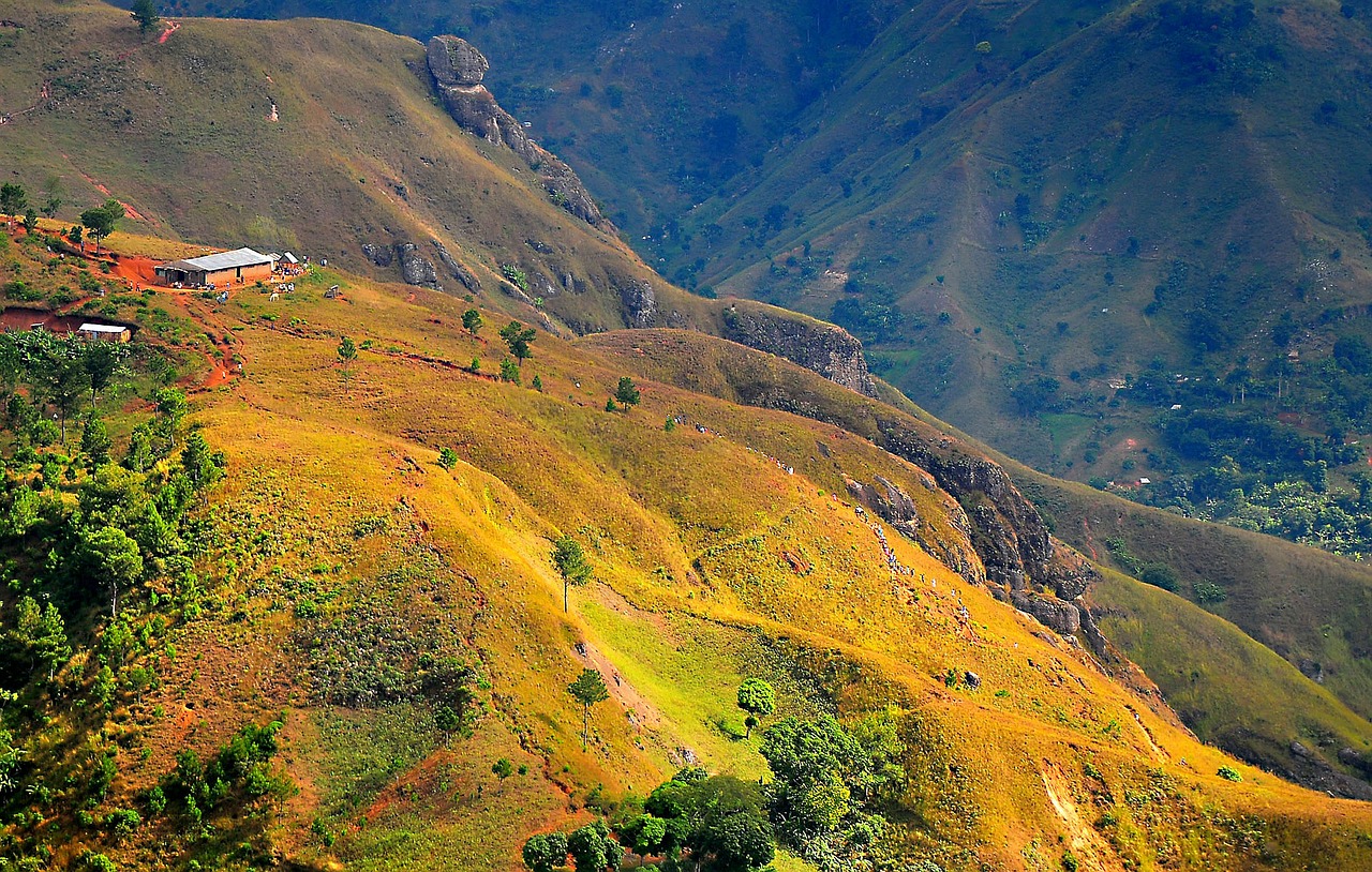 haiti mountains landscape free photo