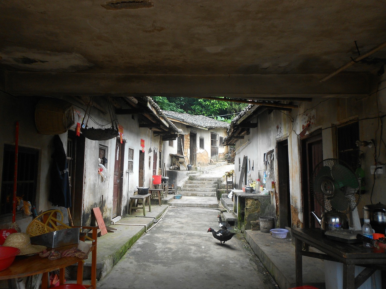 hakka building alley free photo