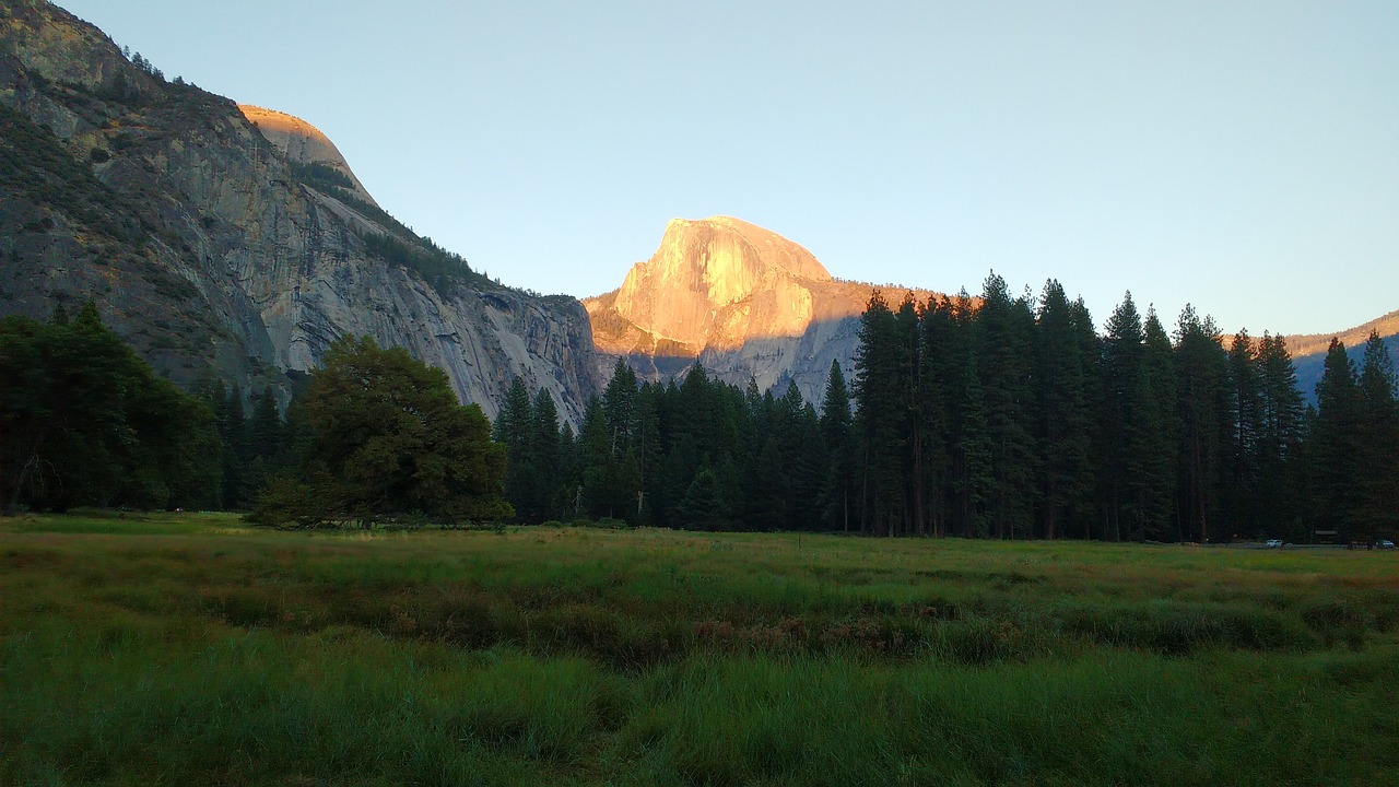 half dome yosemite free photo