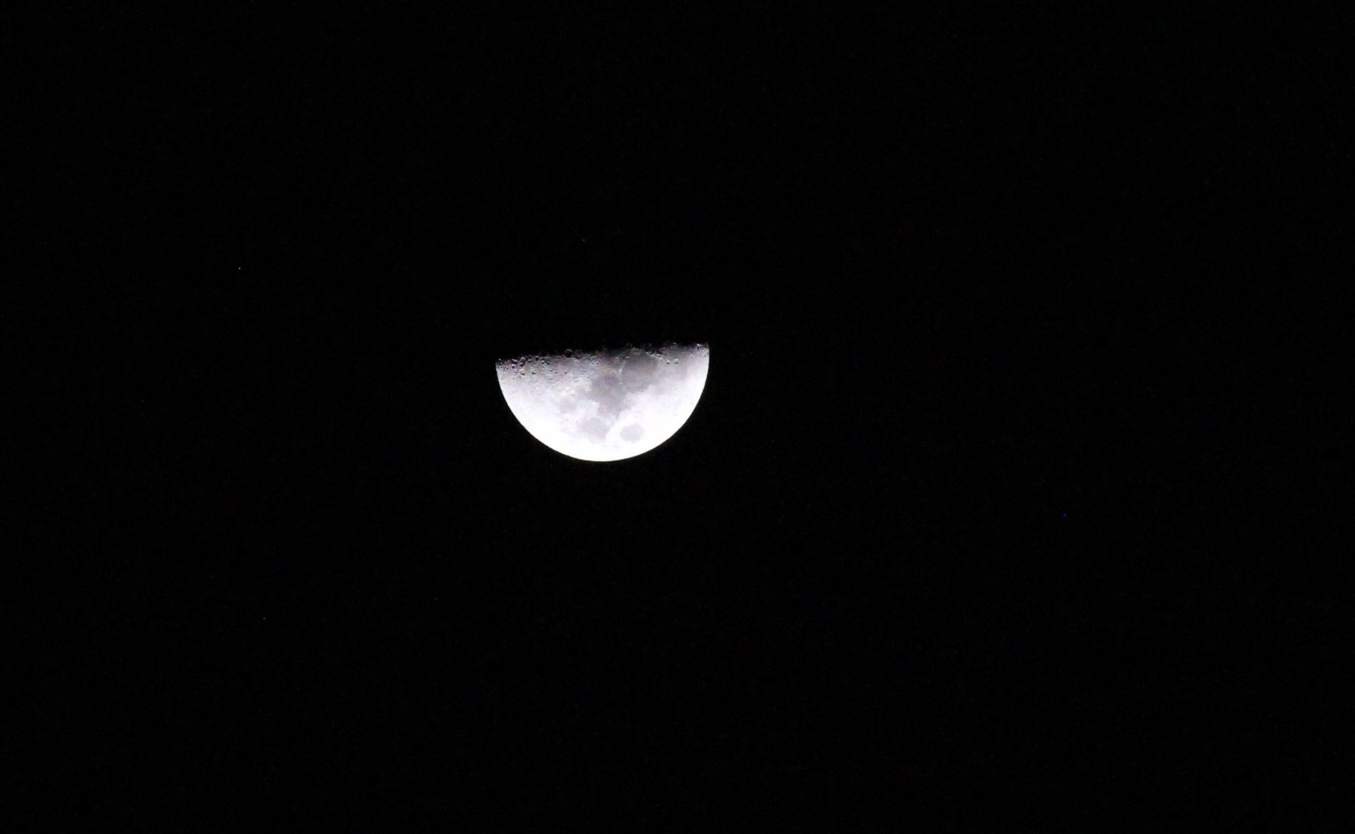 half moon moon crater free photo