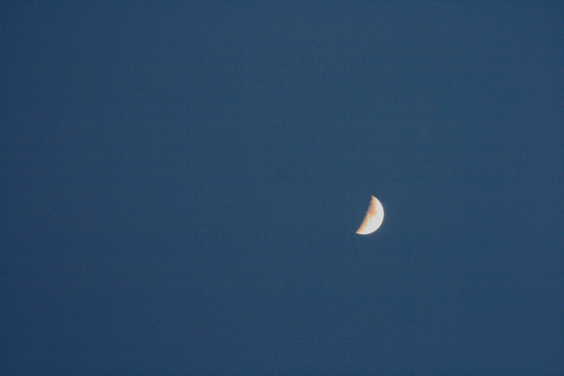 moon half waxing free photo
