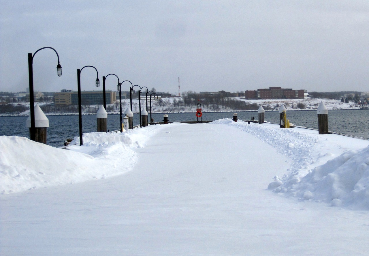 halifax waterfront winter free photo