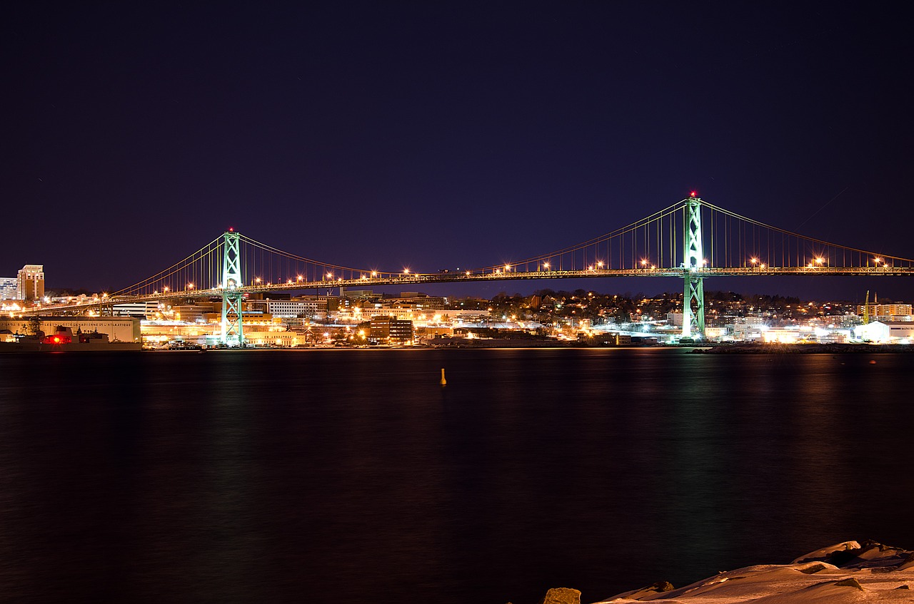 halifax nova scotia bridge free photo