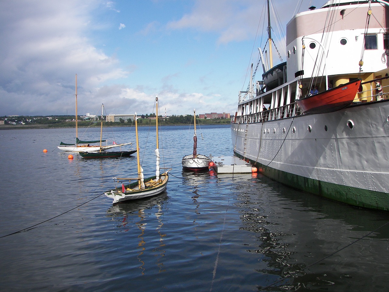 halifax harbour ocean boat free photo