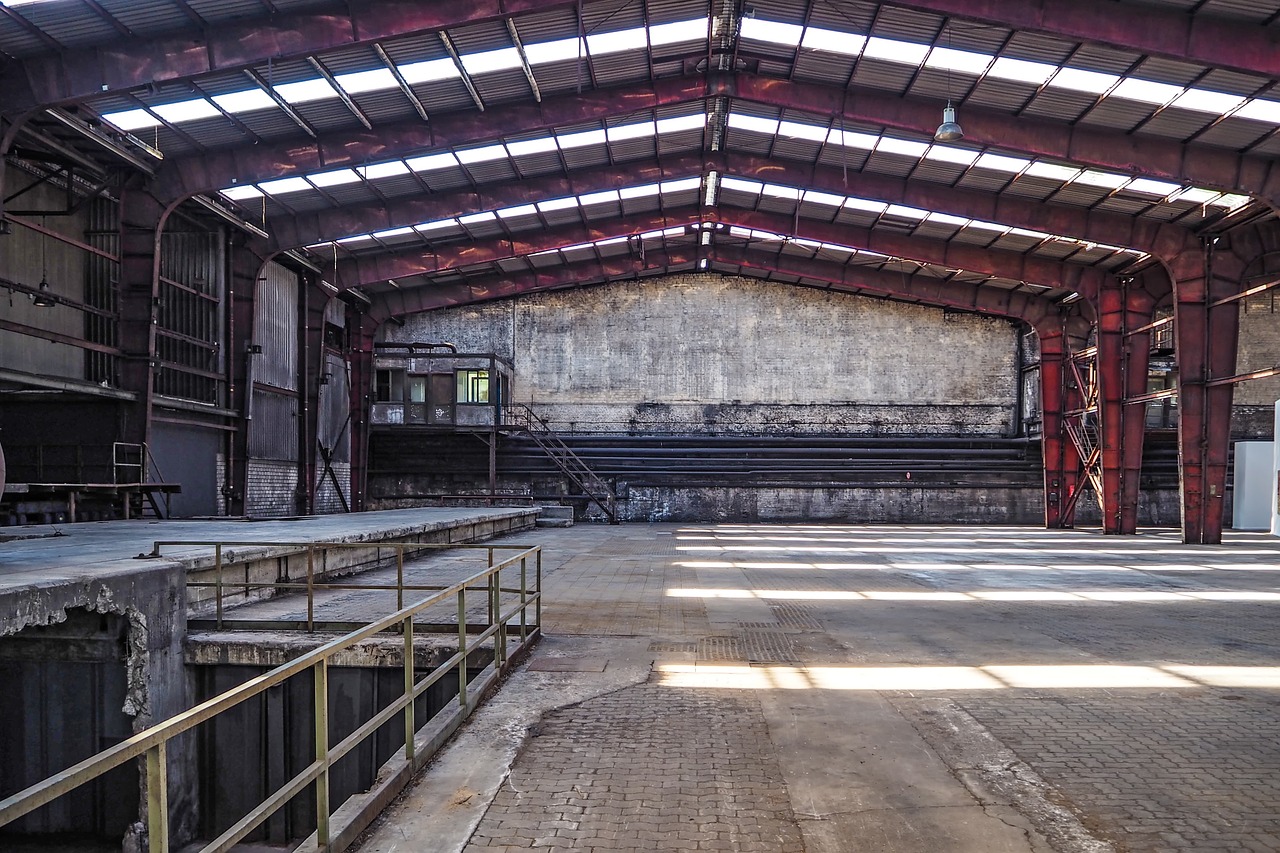 hall factory building industrial hall free photo