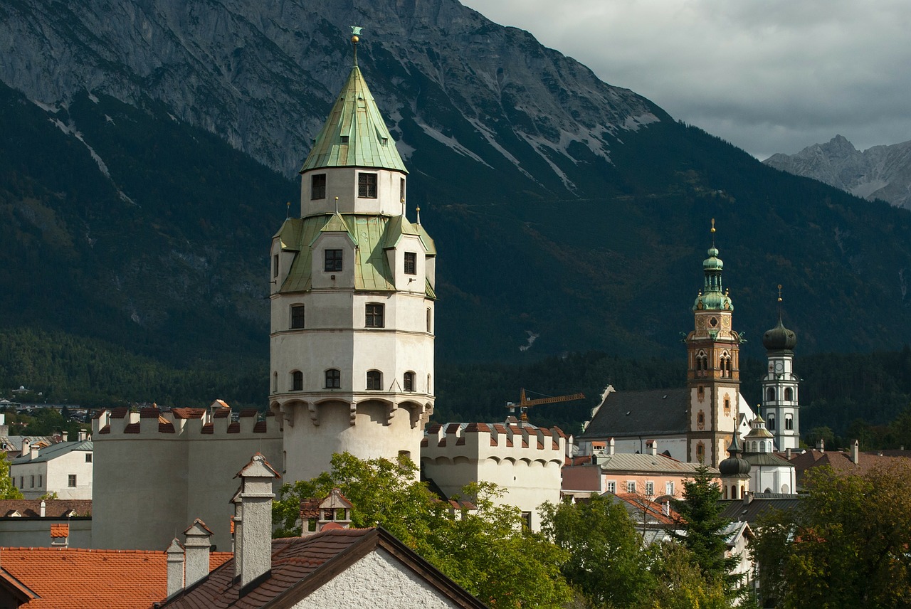 halle in tirol austria mountains free photo