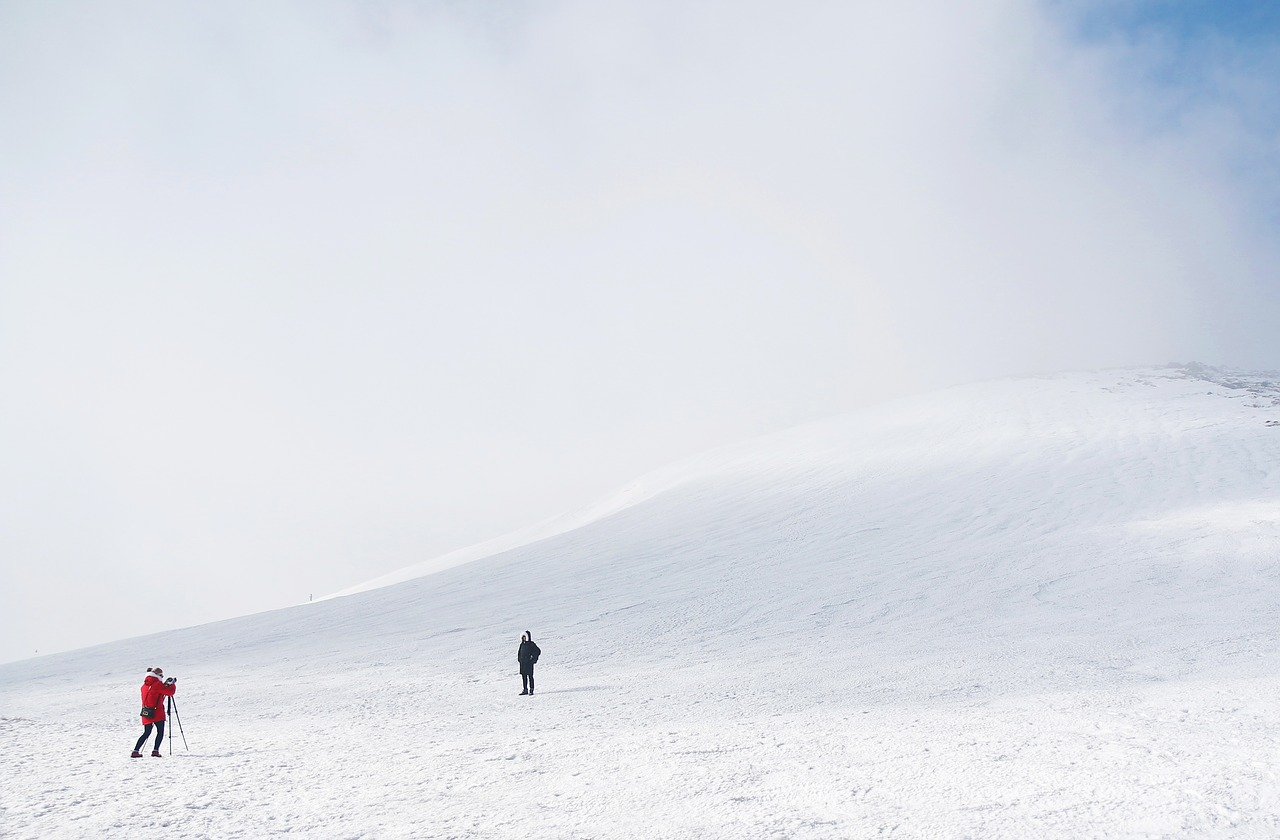 halla jeju island snow free photo