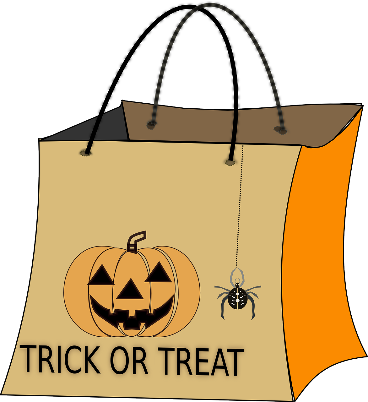 halloween bag trick or treat free photo