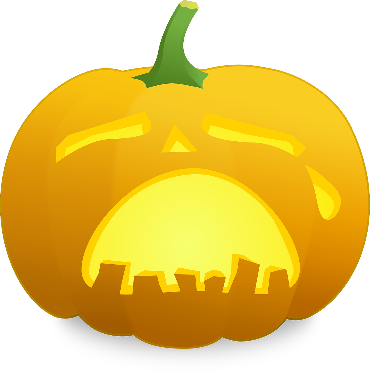 halloween pumpkin sad free photo