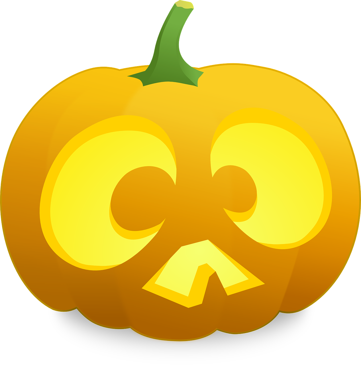 halloween pumpkin scared free photo
