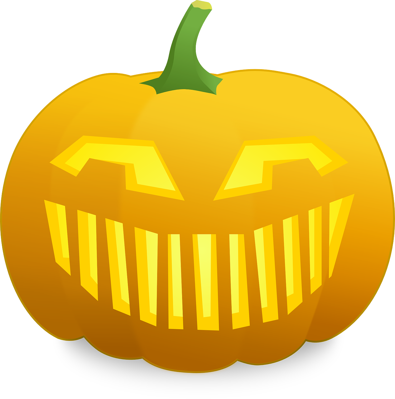 halloween pumpkin grinning free photo