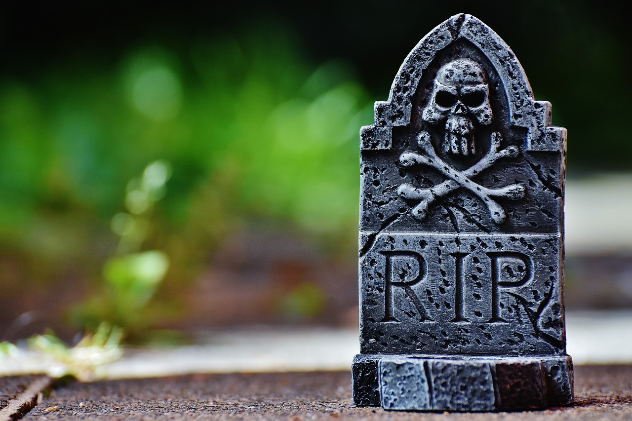 halloween tombstone grey free photo