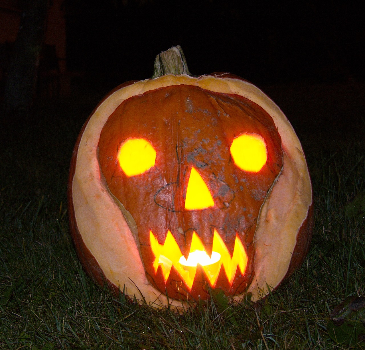 halloween pumpkin faces free photo