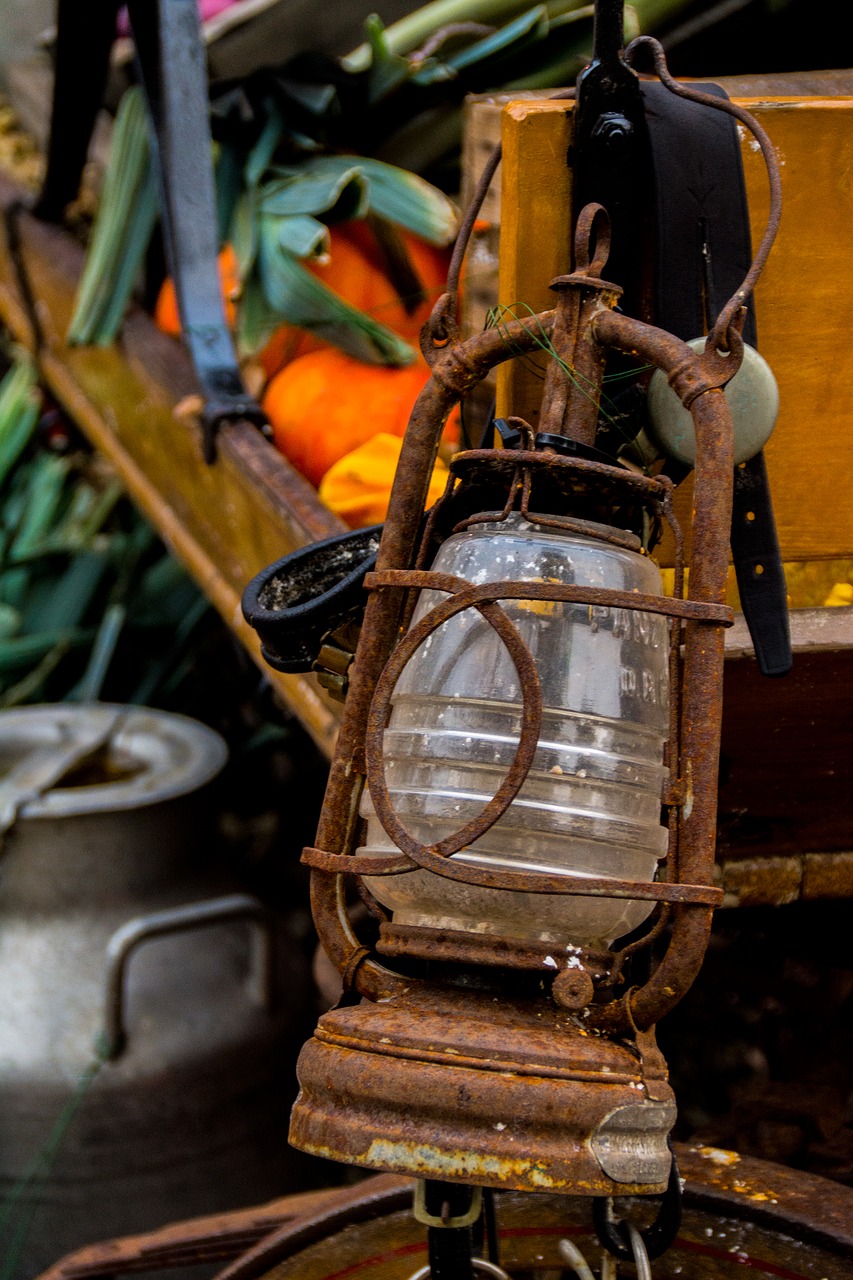 halloween autumn lamp free photo