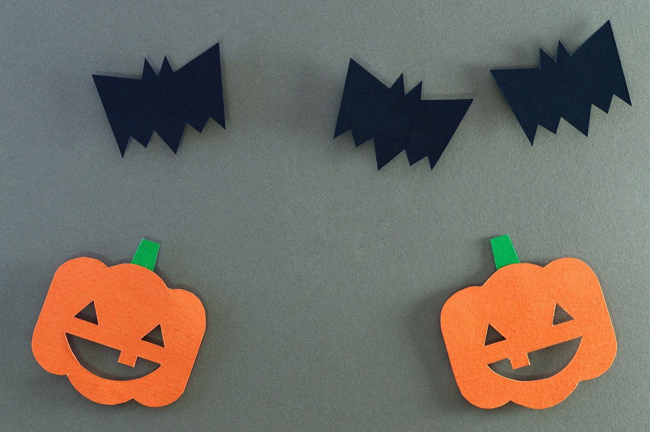 halloween bat pumpkin free photo