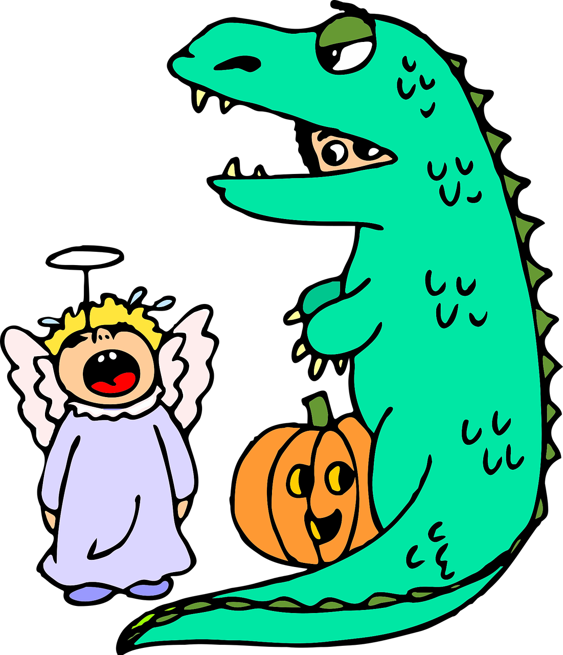 halloween costume dinosaur free photo