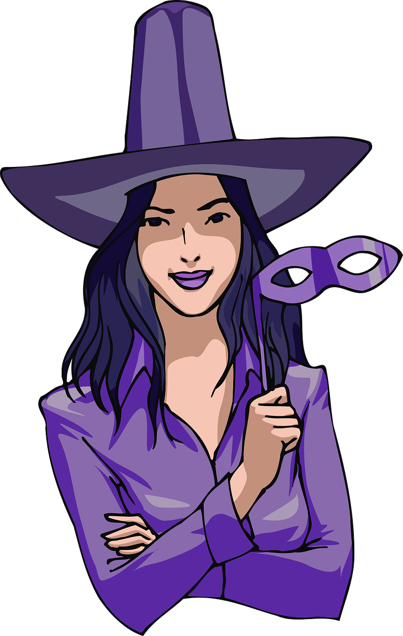 halloween costume purple free photo