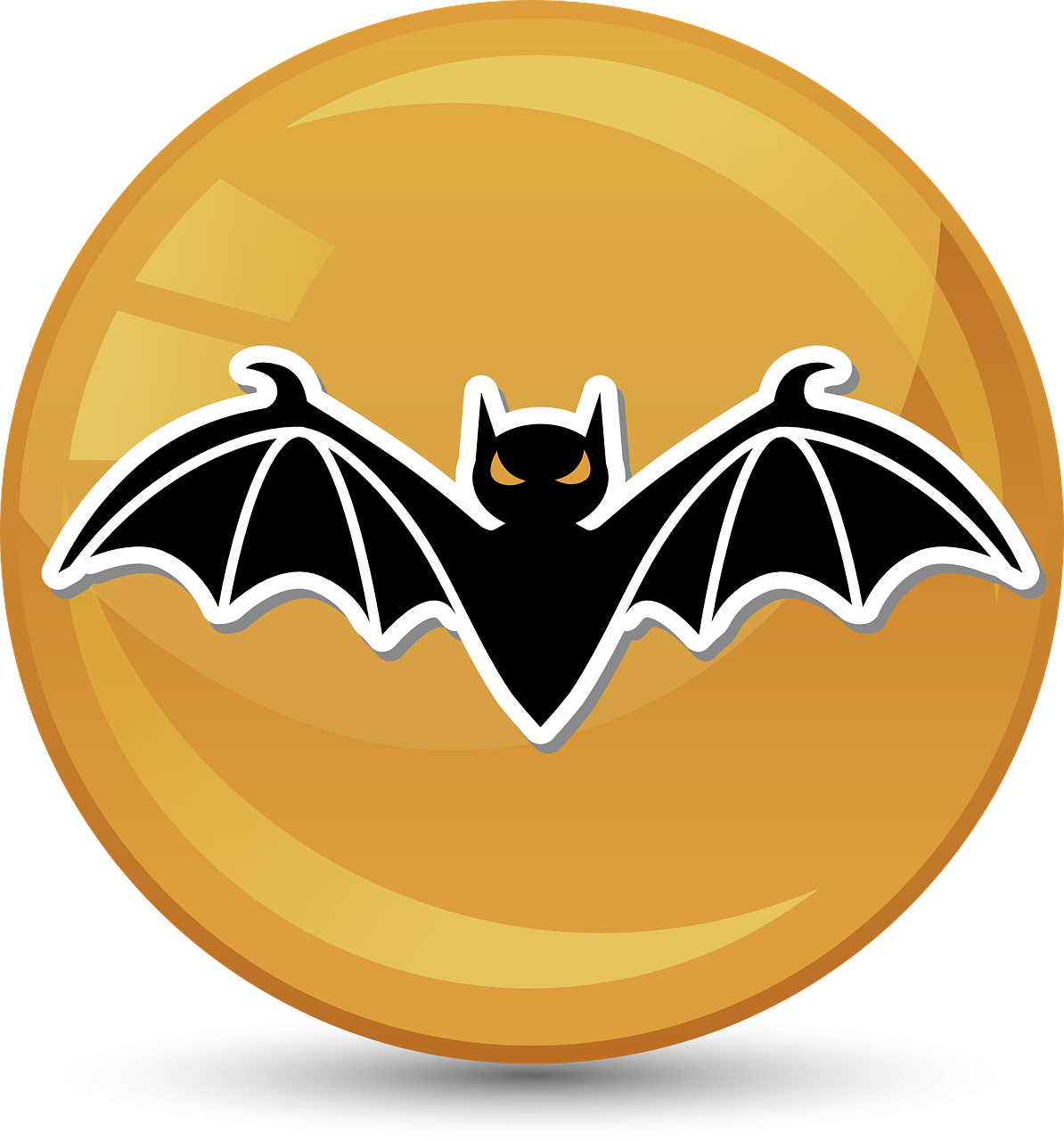 halloween bat icon free photo