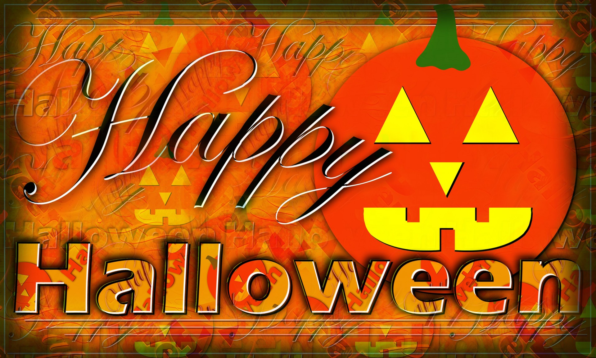 happy halloween pumpkin jack o lantern free photo