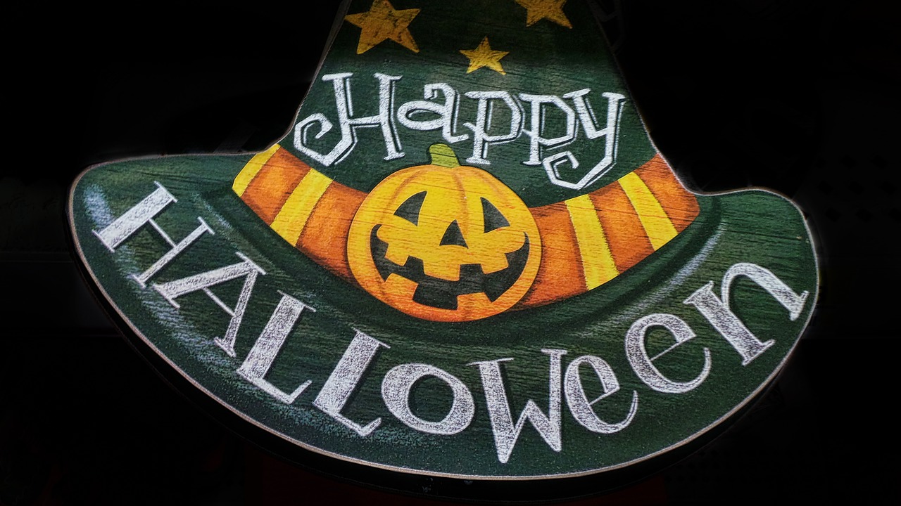 halloween sign holiday free photo