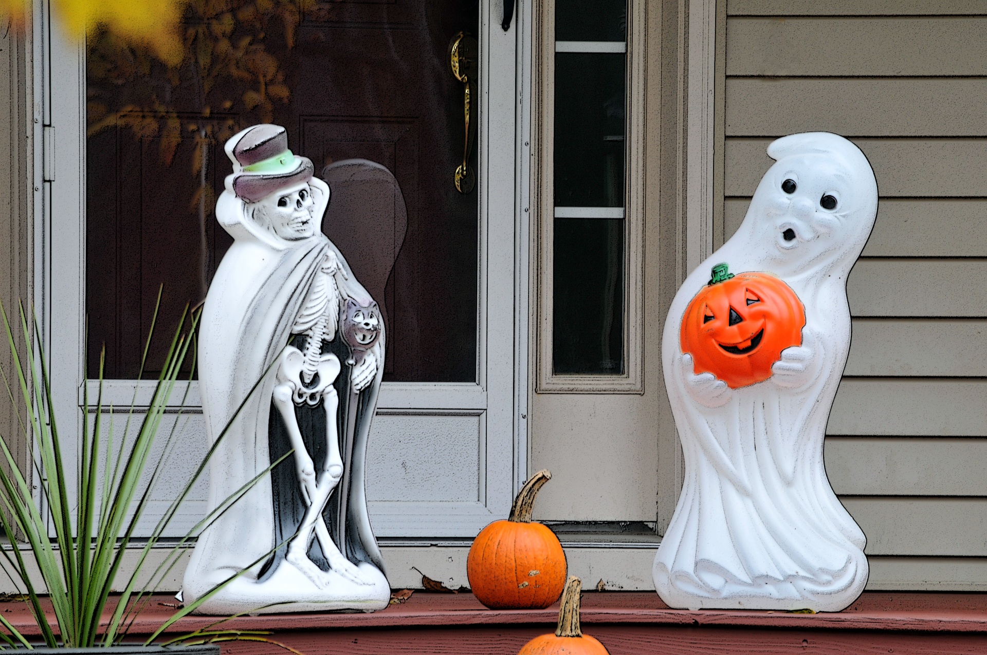 halloween ghost skeleton free photo