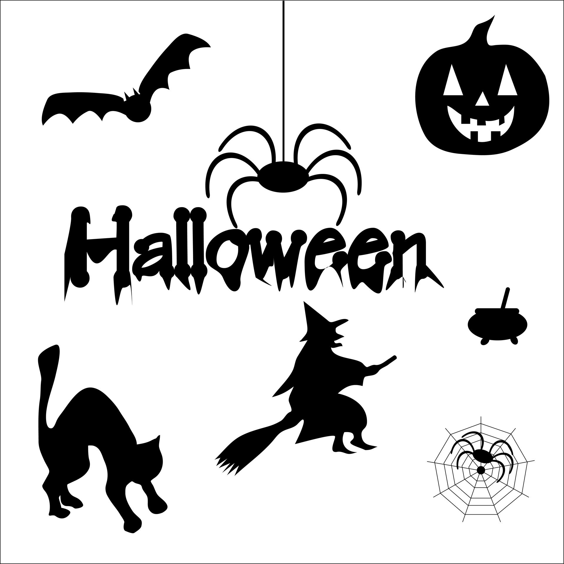 halloween art symbols free photo