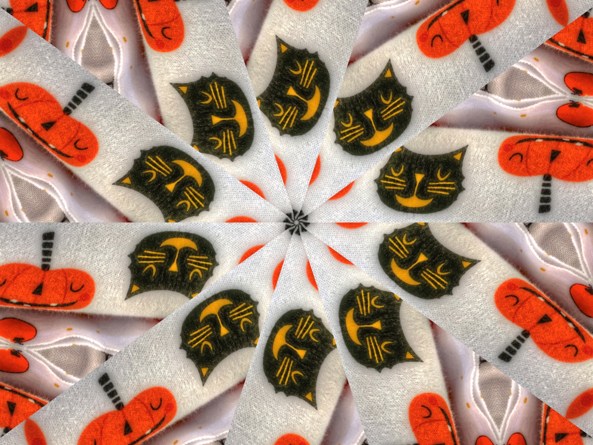 halloween kaleidoscope orange free photo