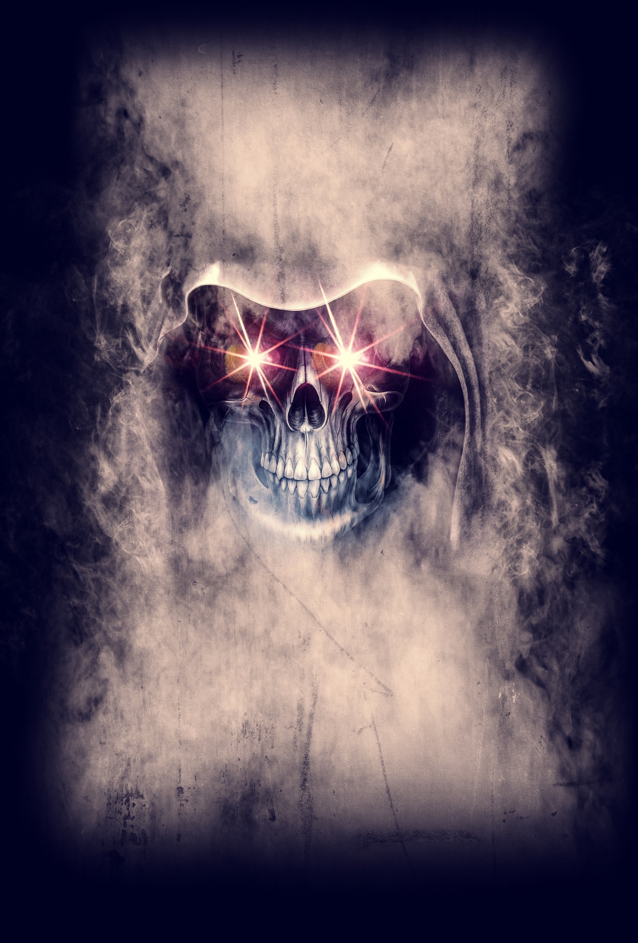 skull halloween background free photo