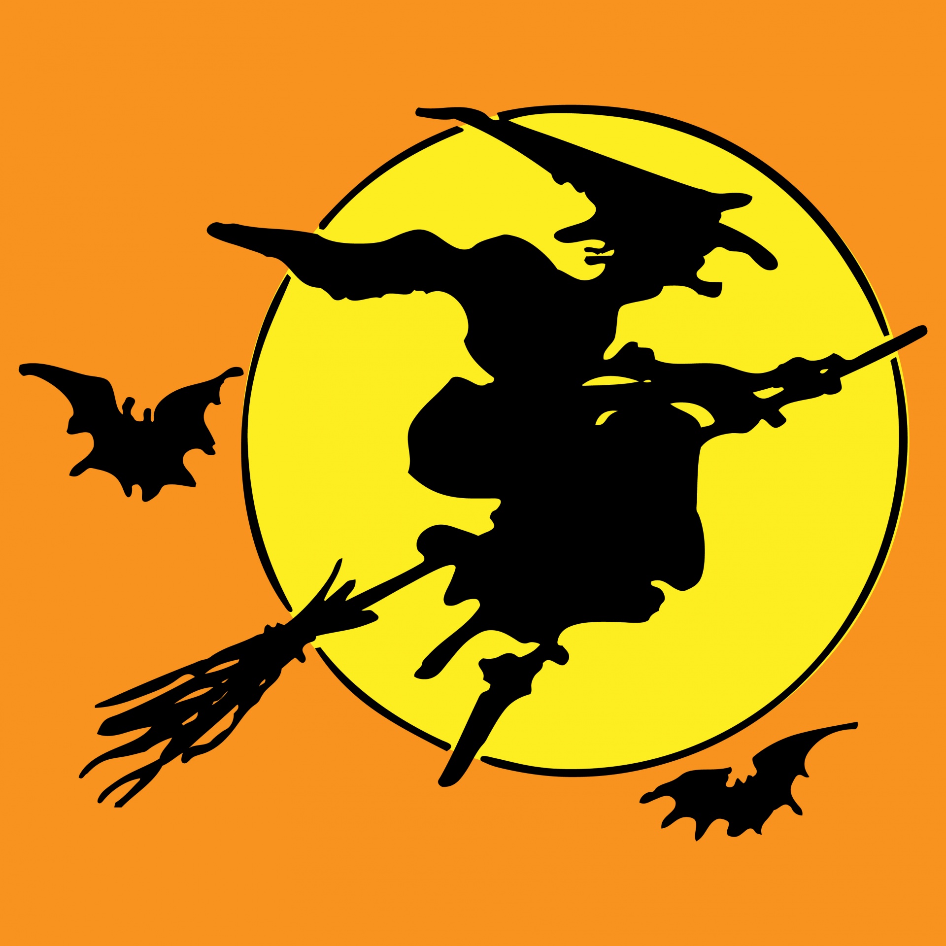 halloween witch broomstick free photo