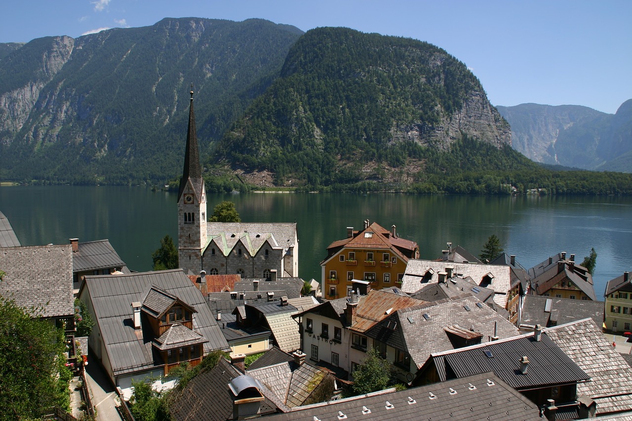 hallstatt austria lake free photo