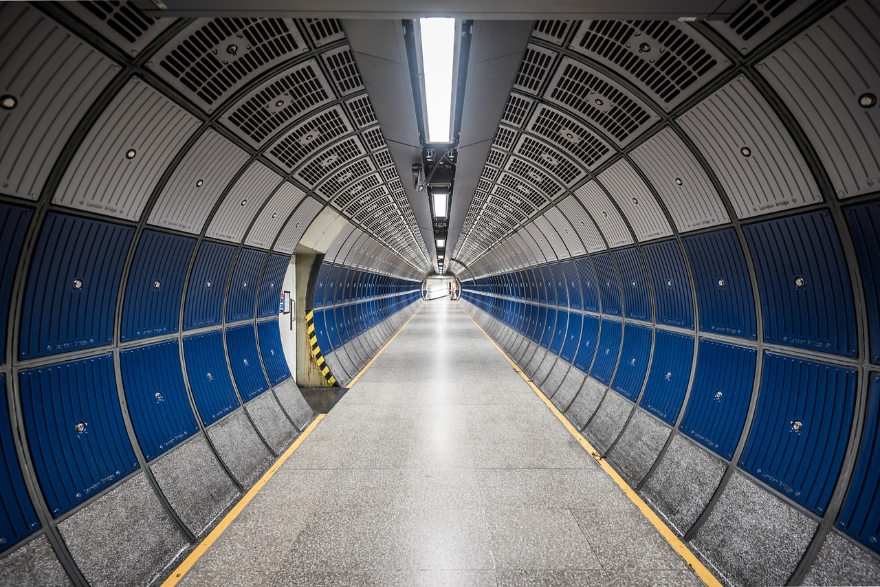 hallway round tube free photo