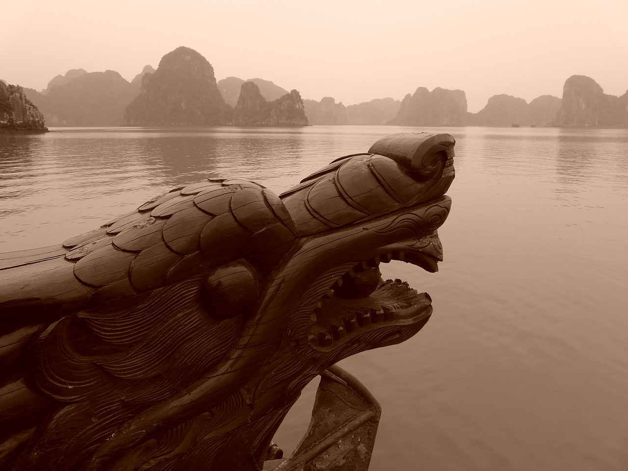 halong bay vietnam dragon free photo