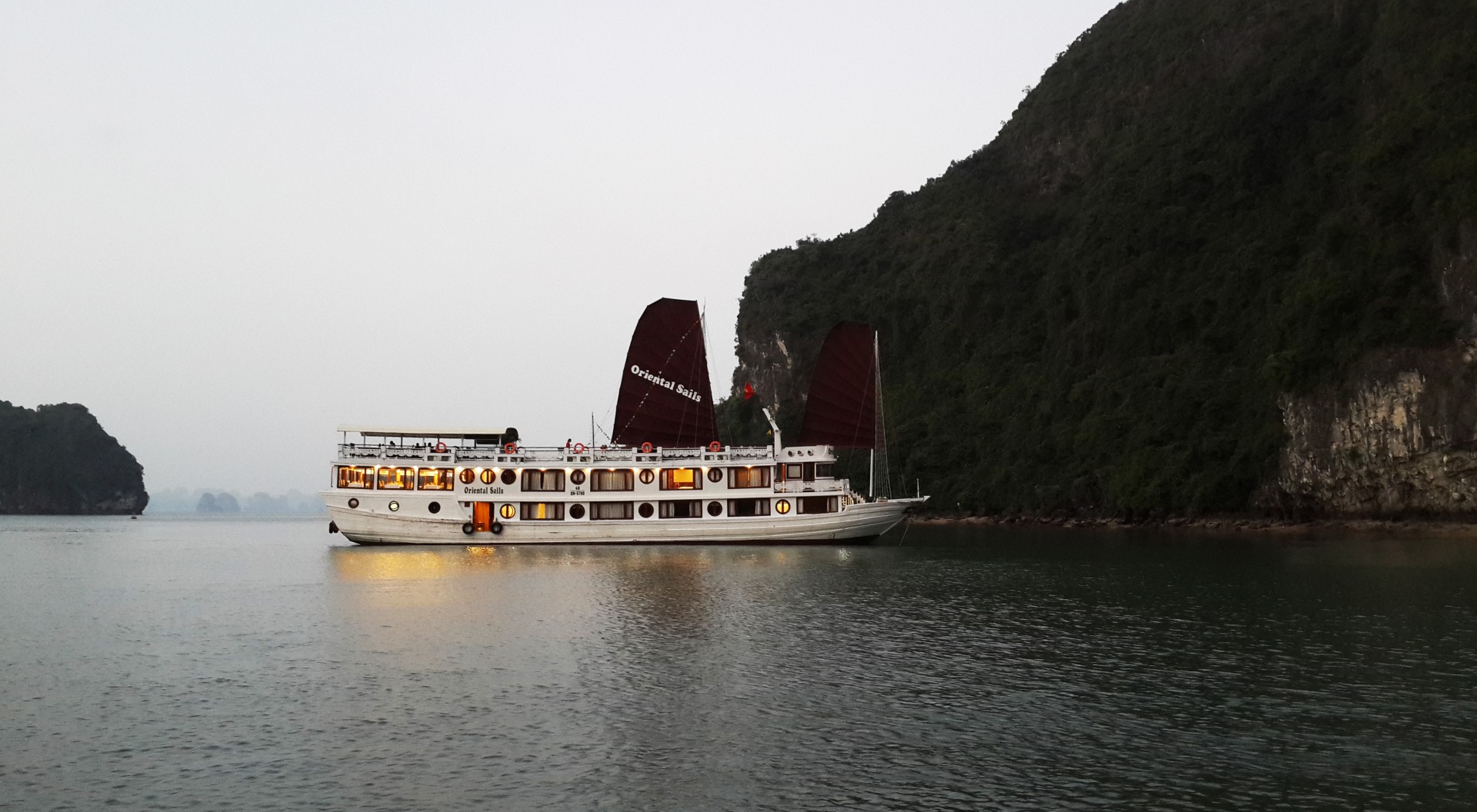 oriental sails junk halong bay cruise vietnam free photo