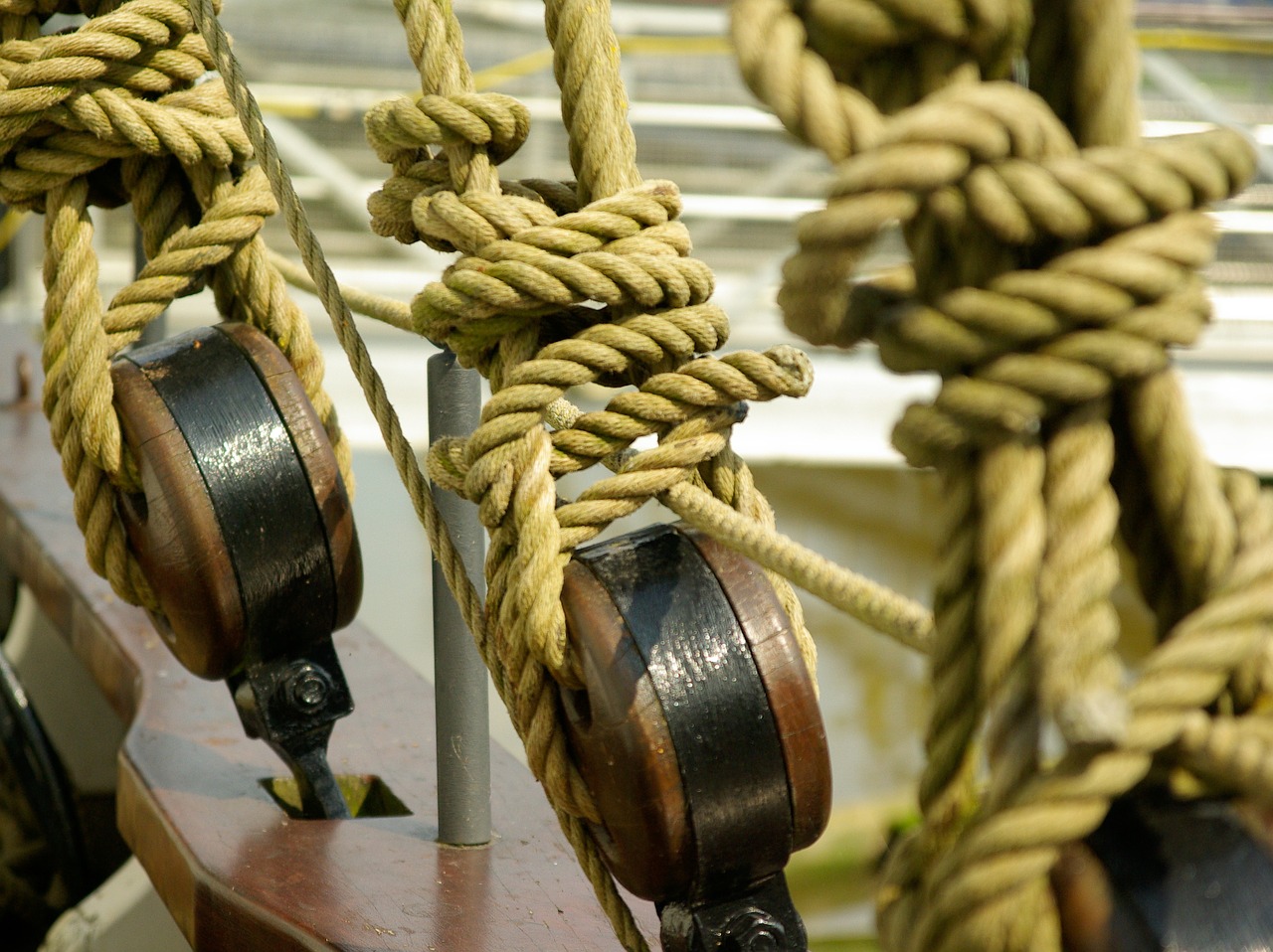 halyard rope boat free photo