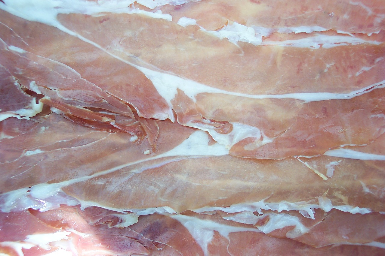 ham food texture free photo