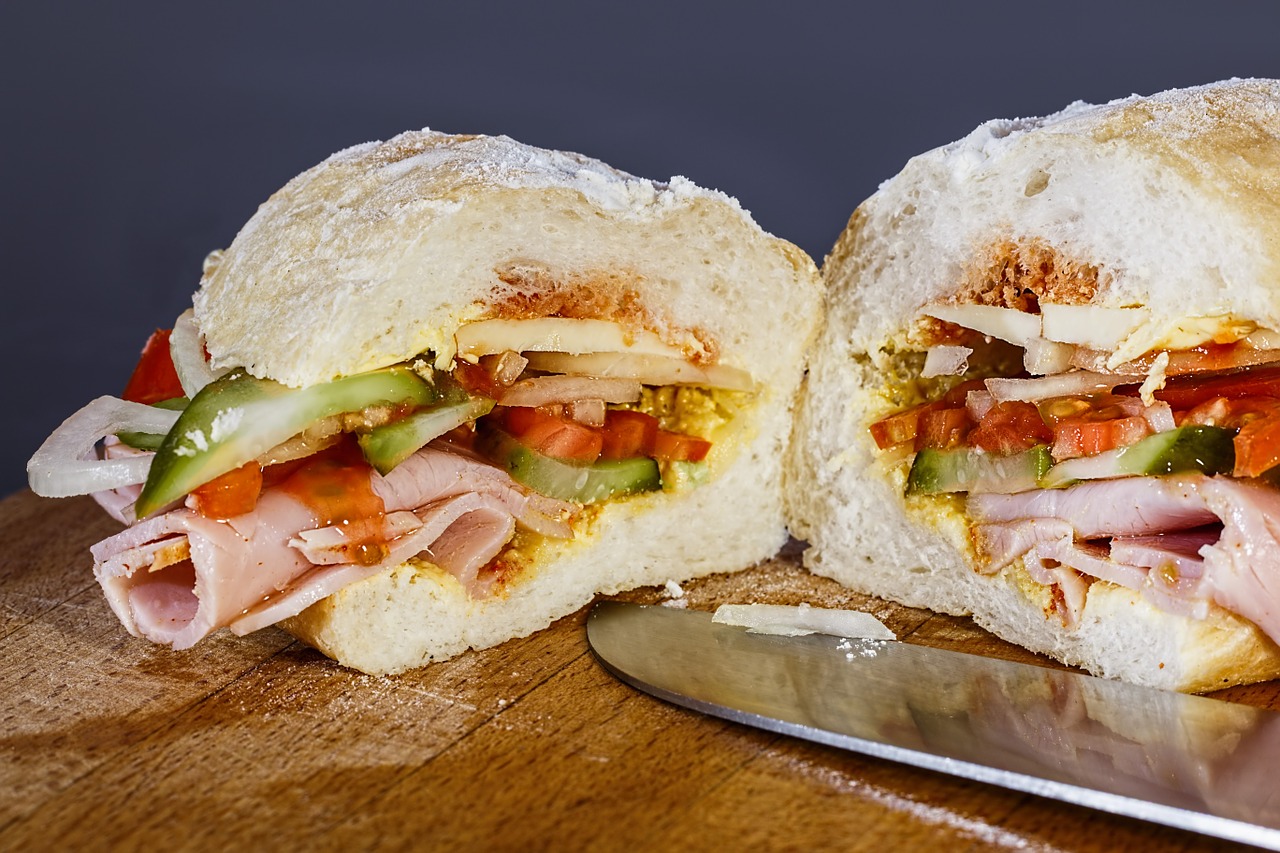 ham sandwich snack sandwich free photo