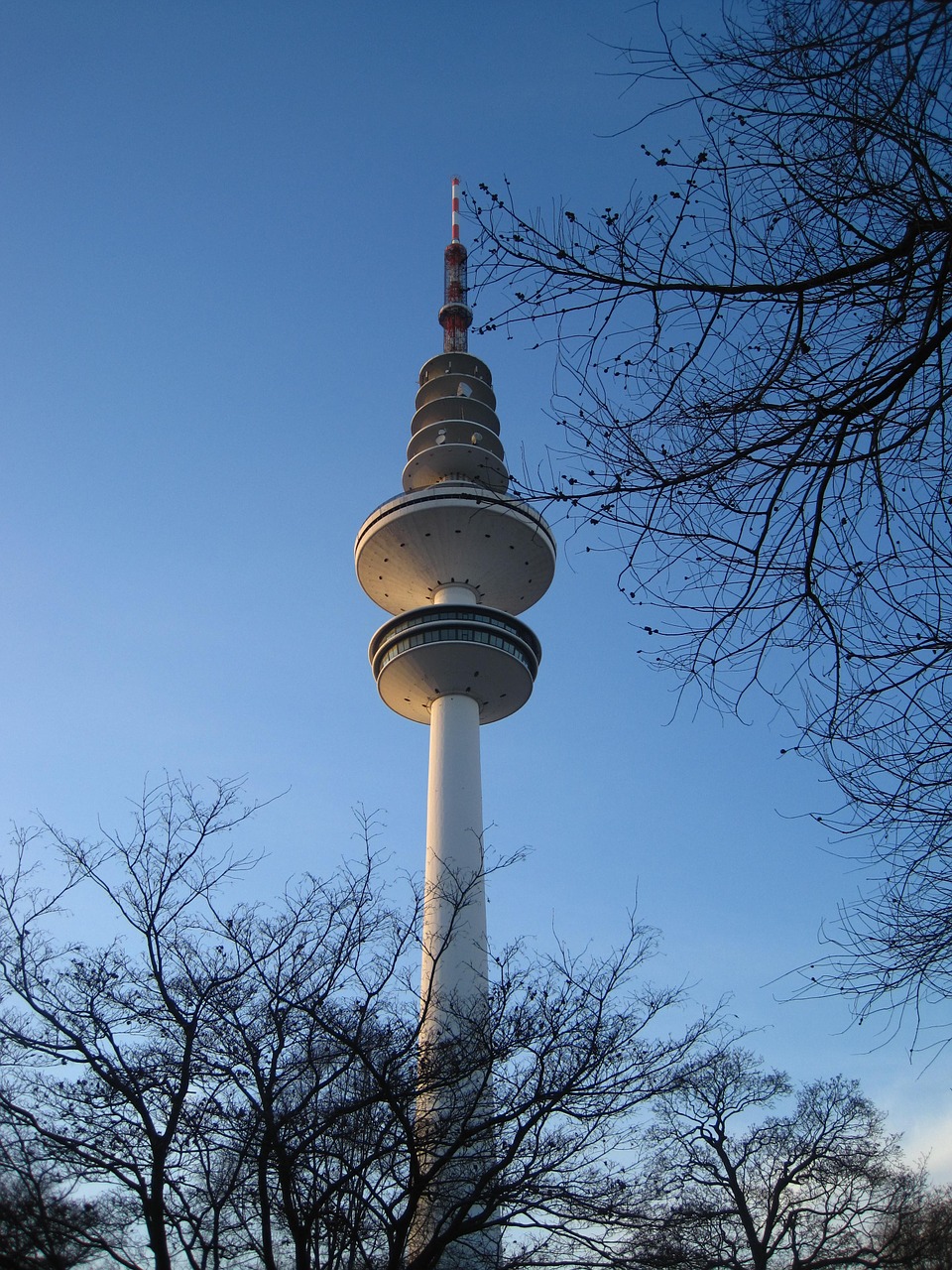 hamburg tv tower planned un blomen free photo