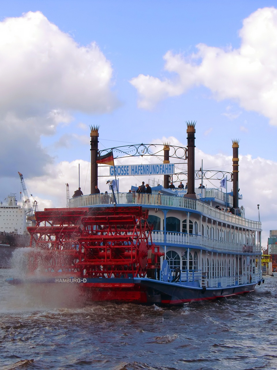 hamburg harbour cruise steamboat free photo