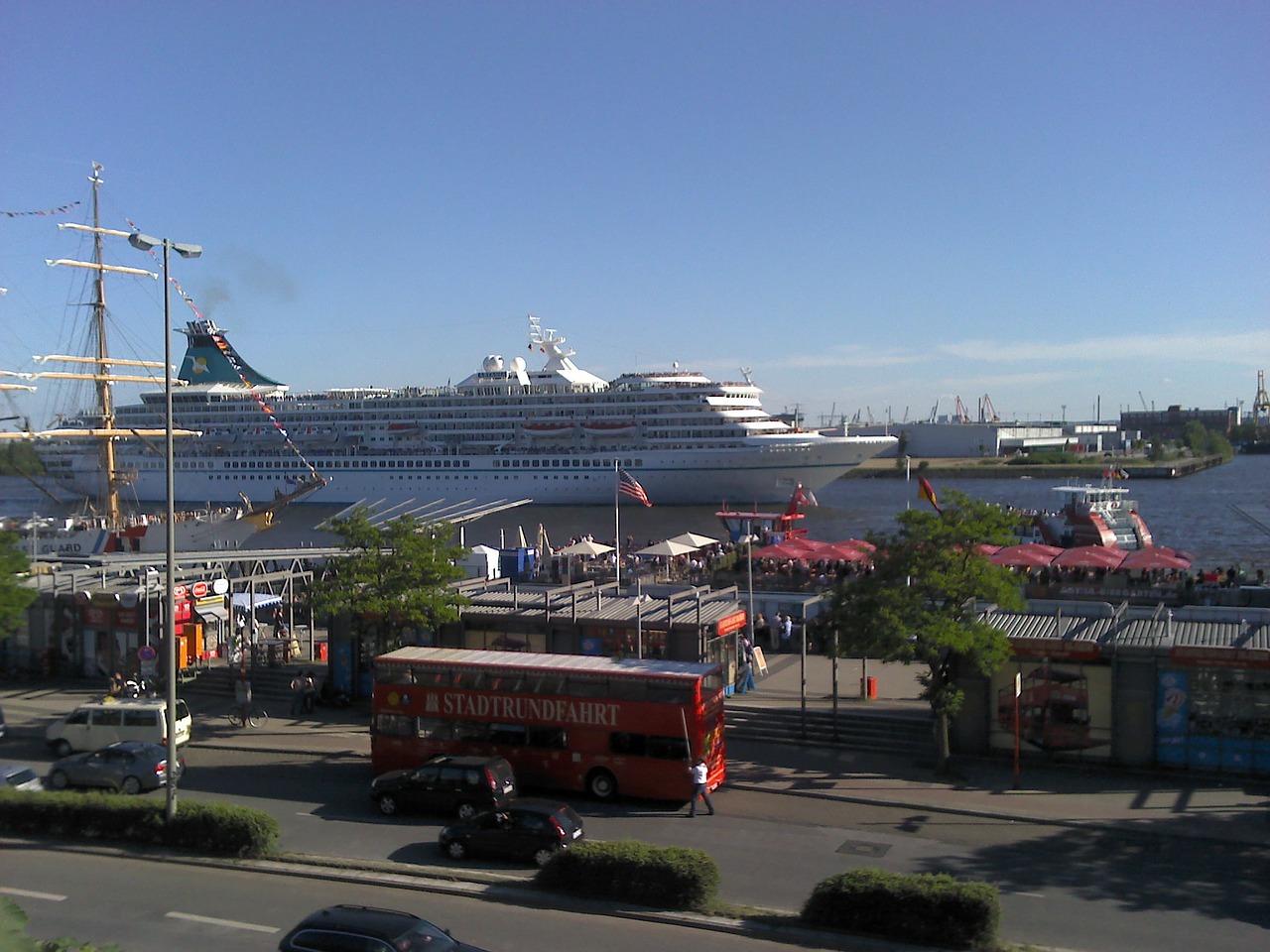 hamburg cruise ship terminal port free photo