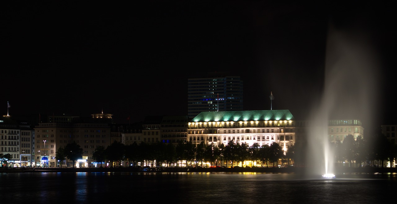 hamburg alster water free photo