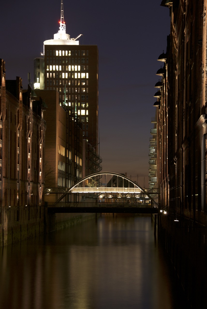 hamburg bridge river free photo