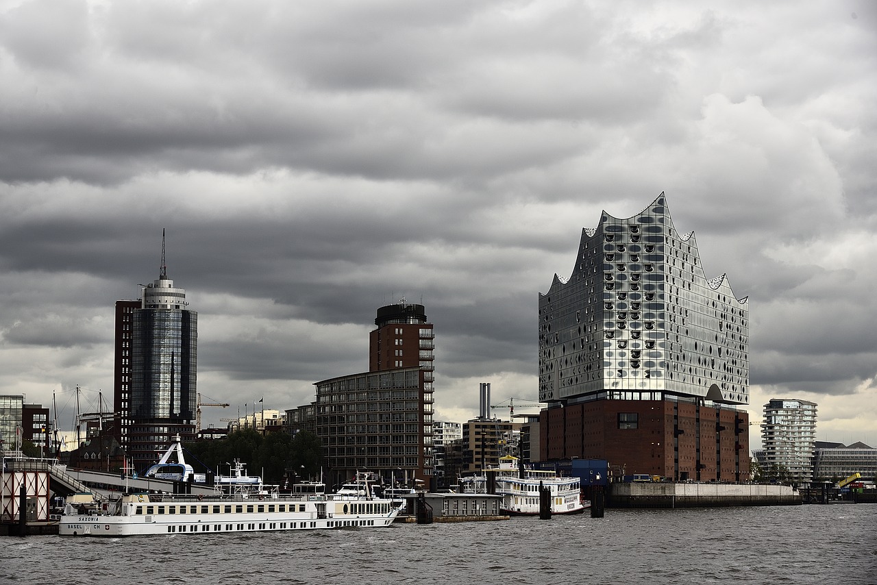 hamburg city port free photo