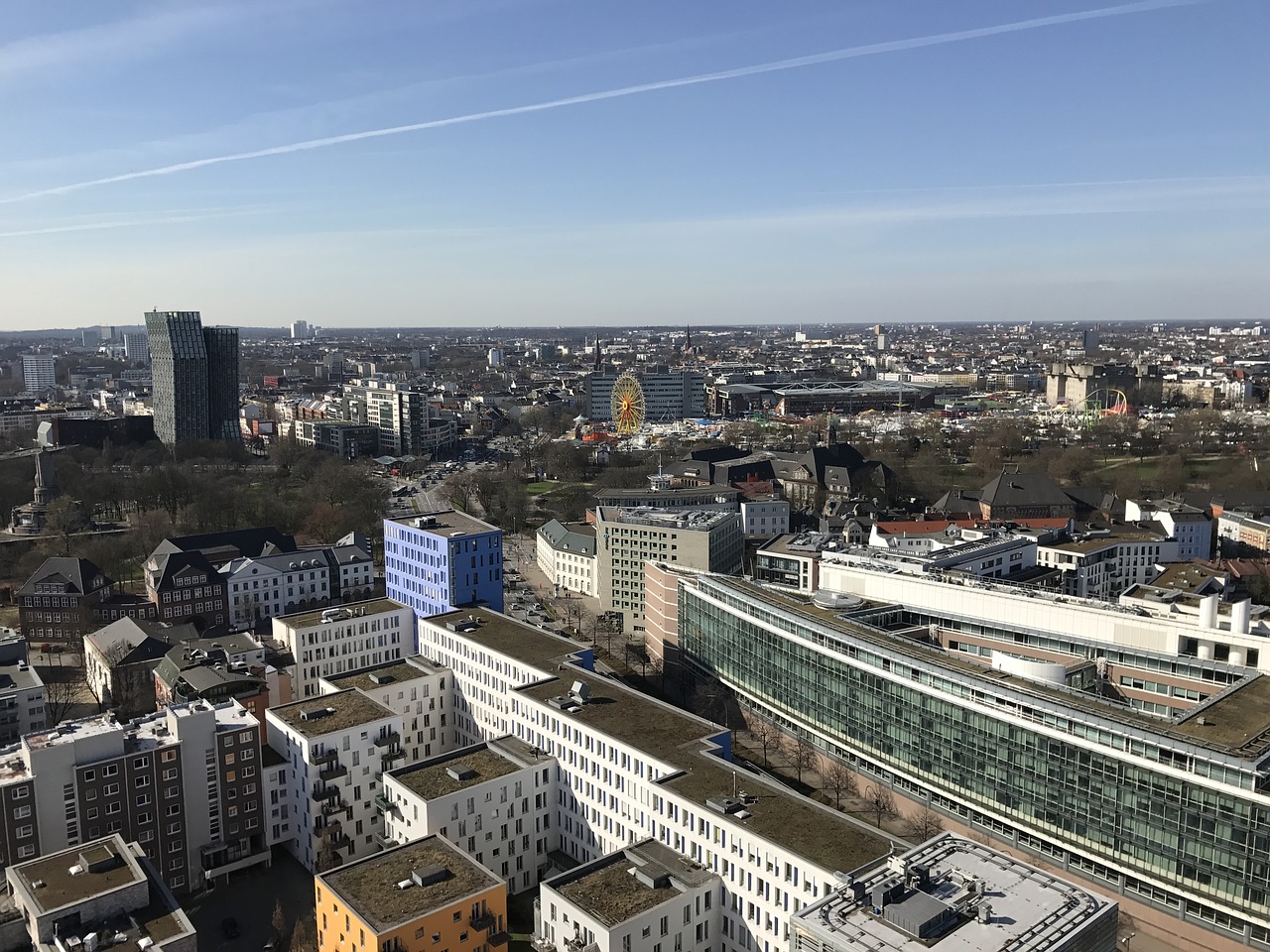 hamburg skyline hamburg skyline free photo