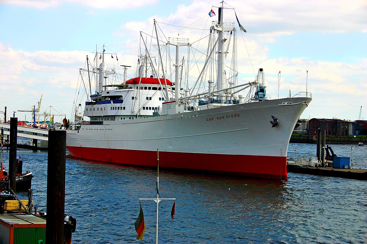 hamburg port ships free photo