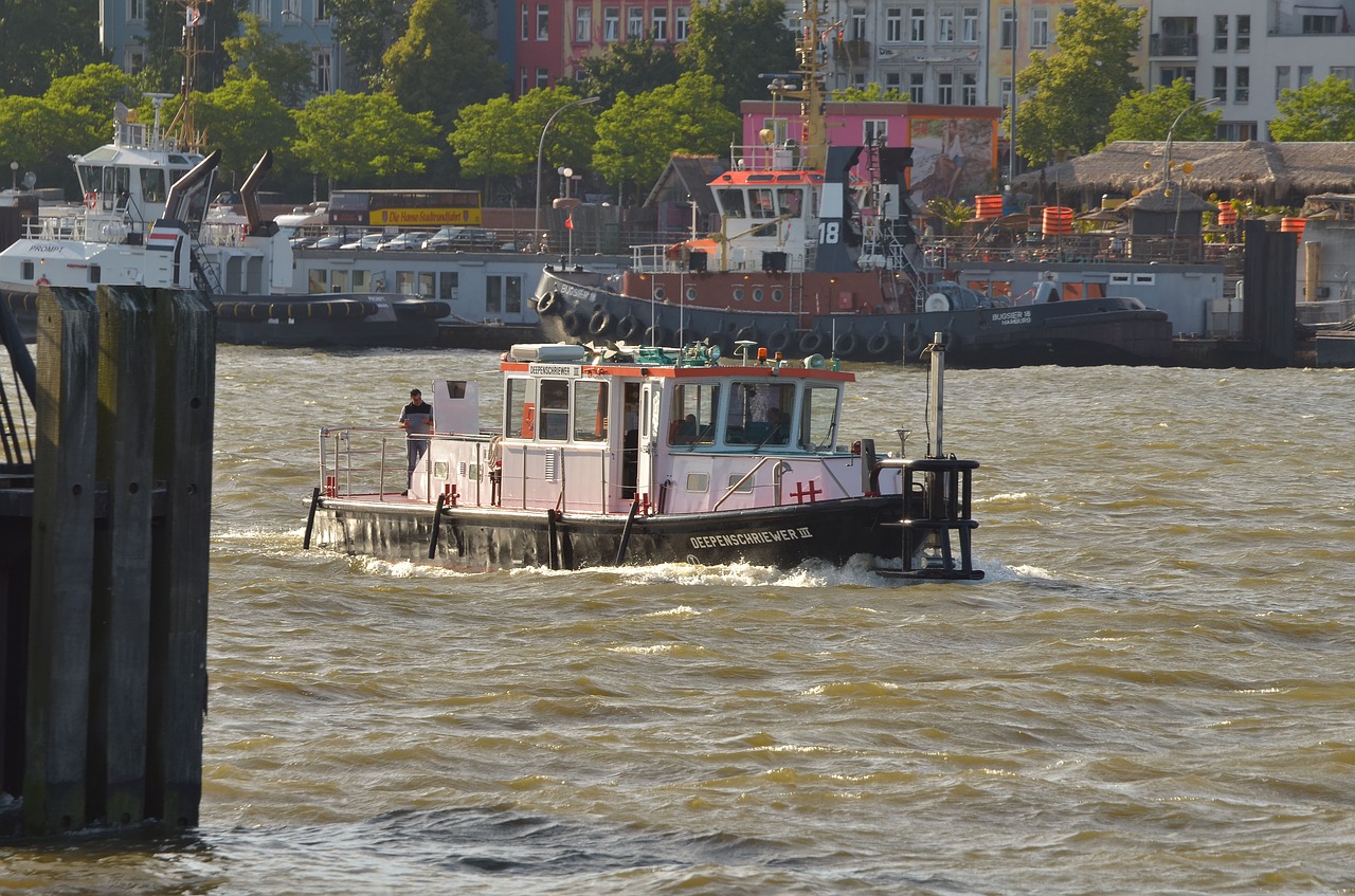 hamburg port elbe free photo