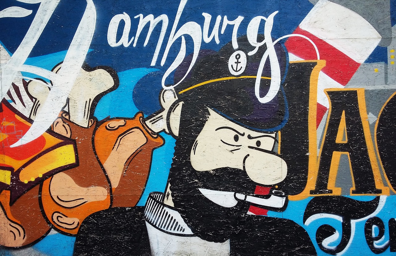 hamburg germany murals free photo