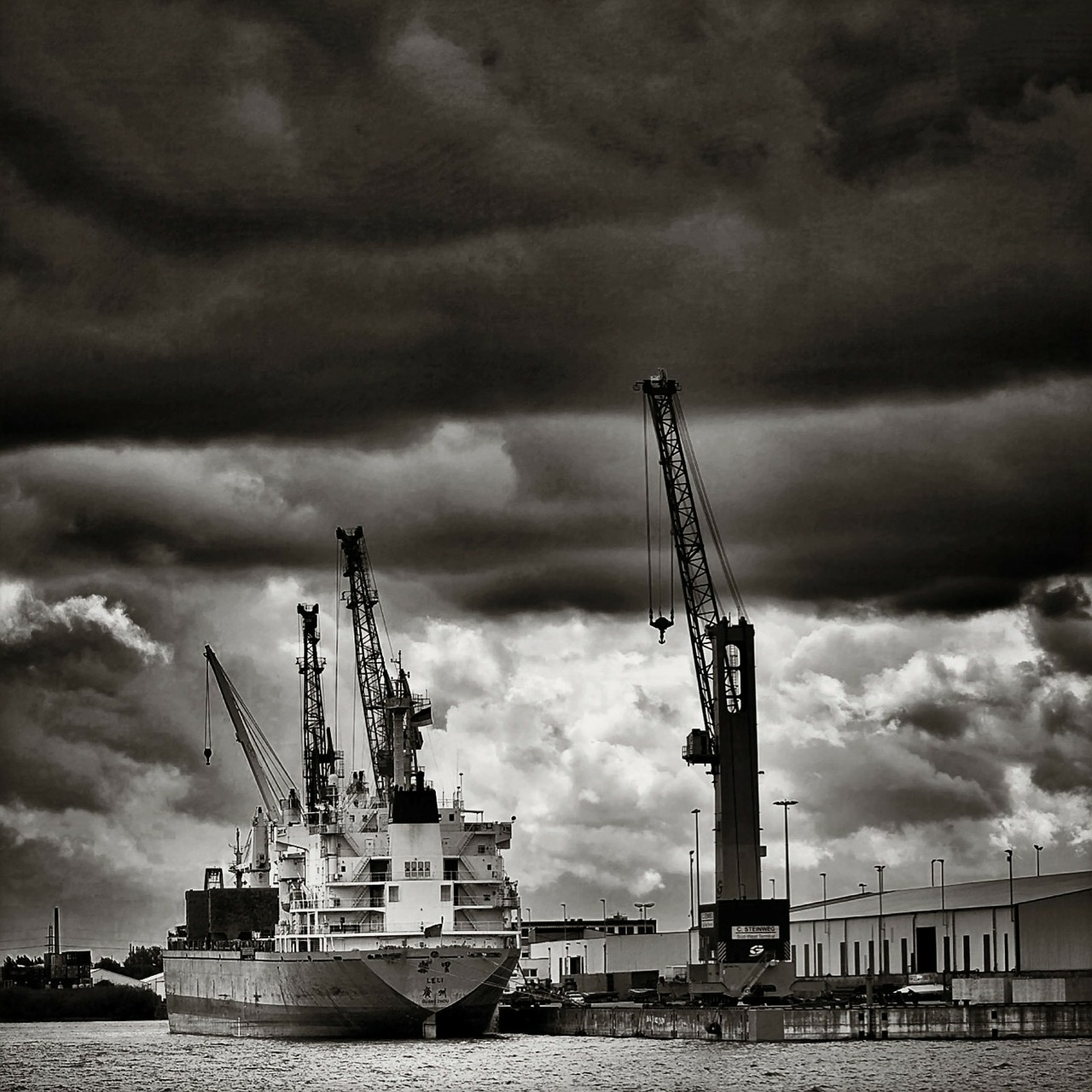 hamburg port container free photo