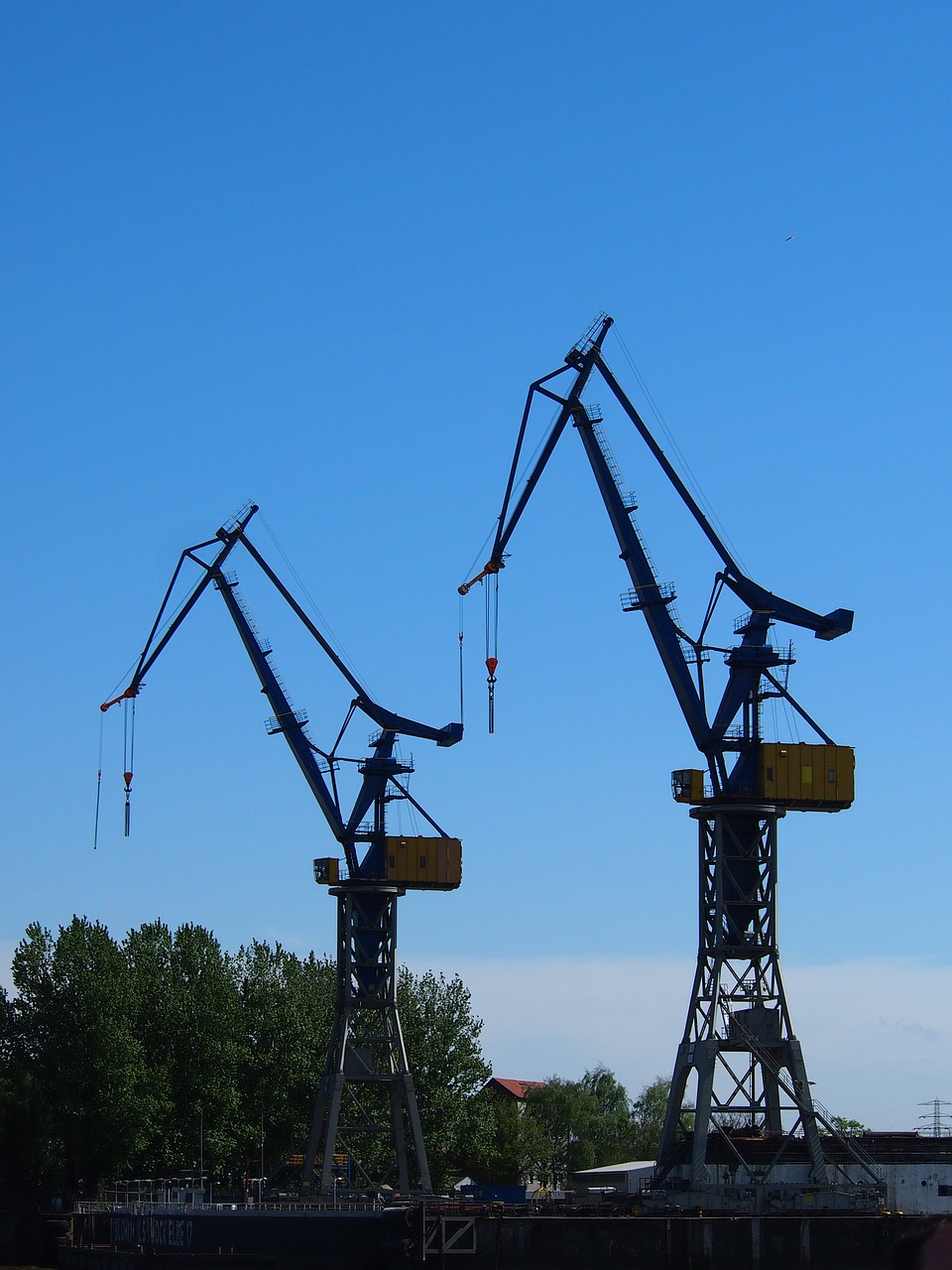 hamburg port crane free photo