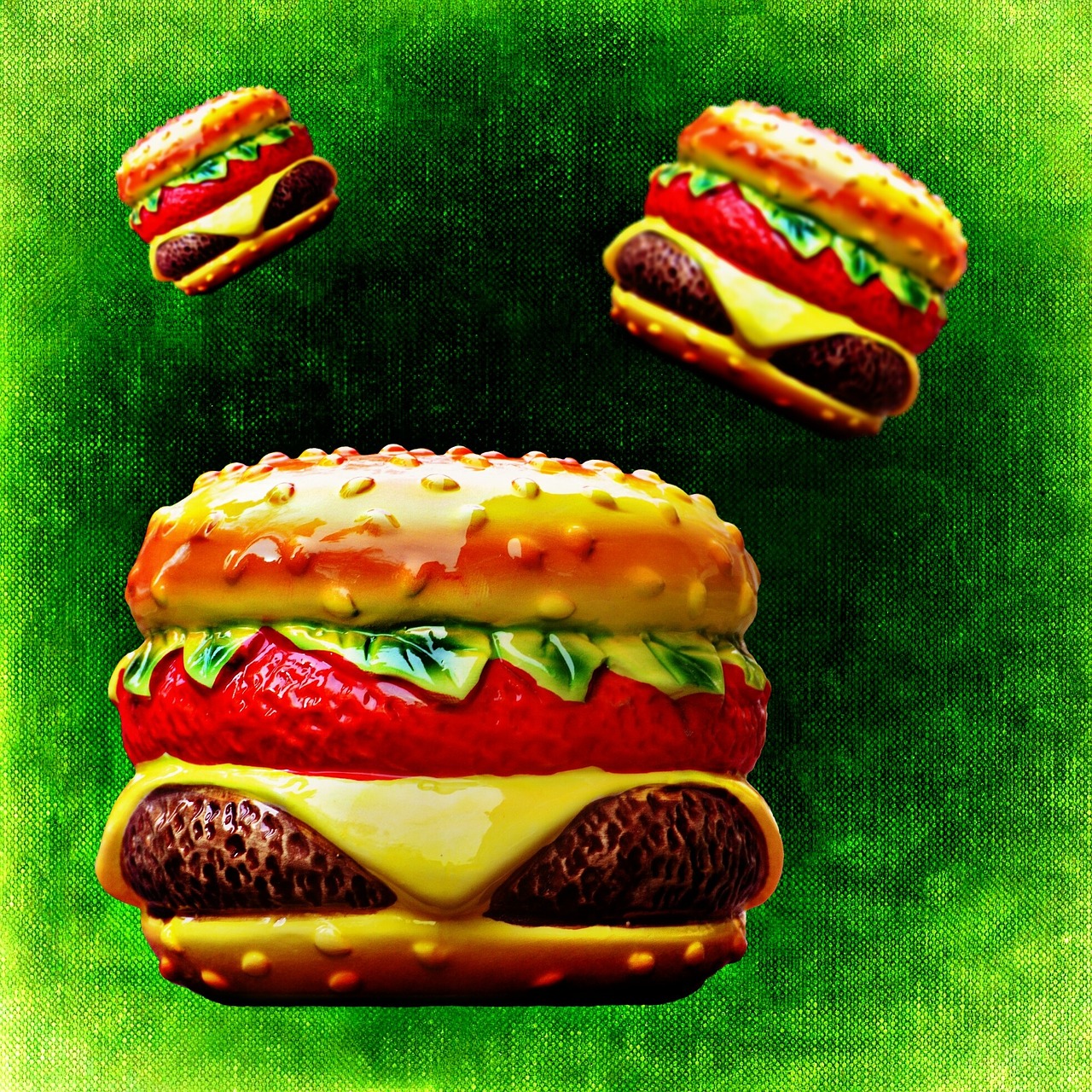 hamburger cheeseburger delicious free photo