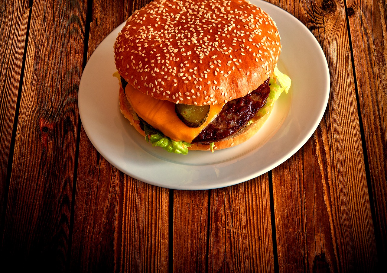 hamburger burger eat free photo